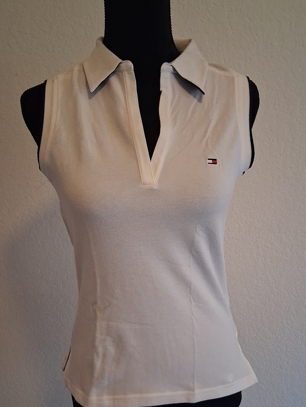 Tommy Hilfiger Women's Sleeveless Polo Tank Top - White